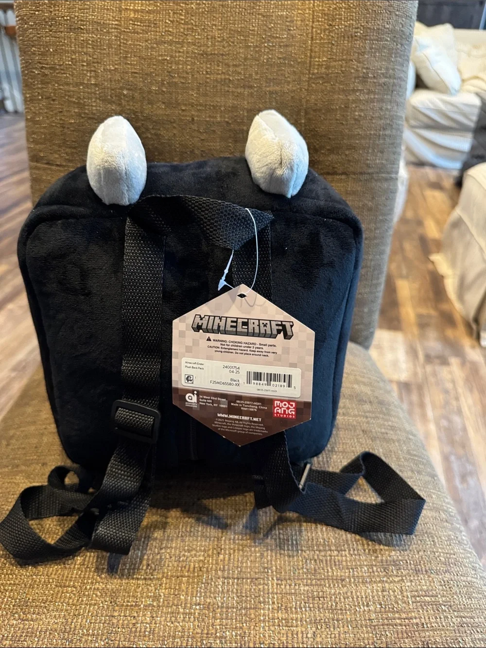 Minecraft ender dragon plush backpack NWT